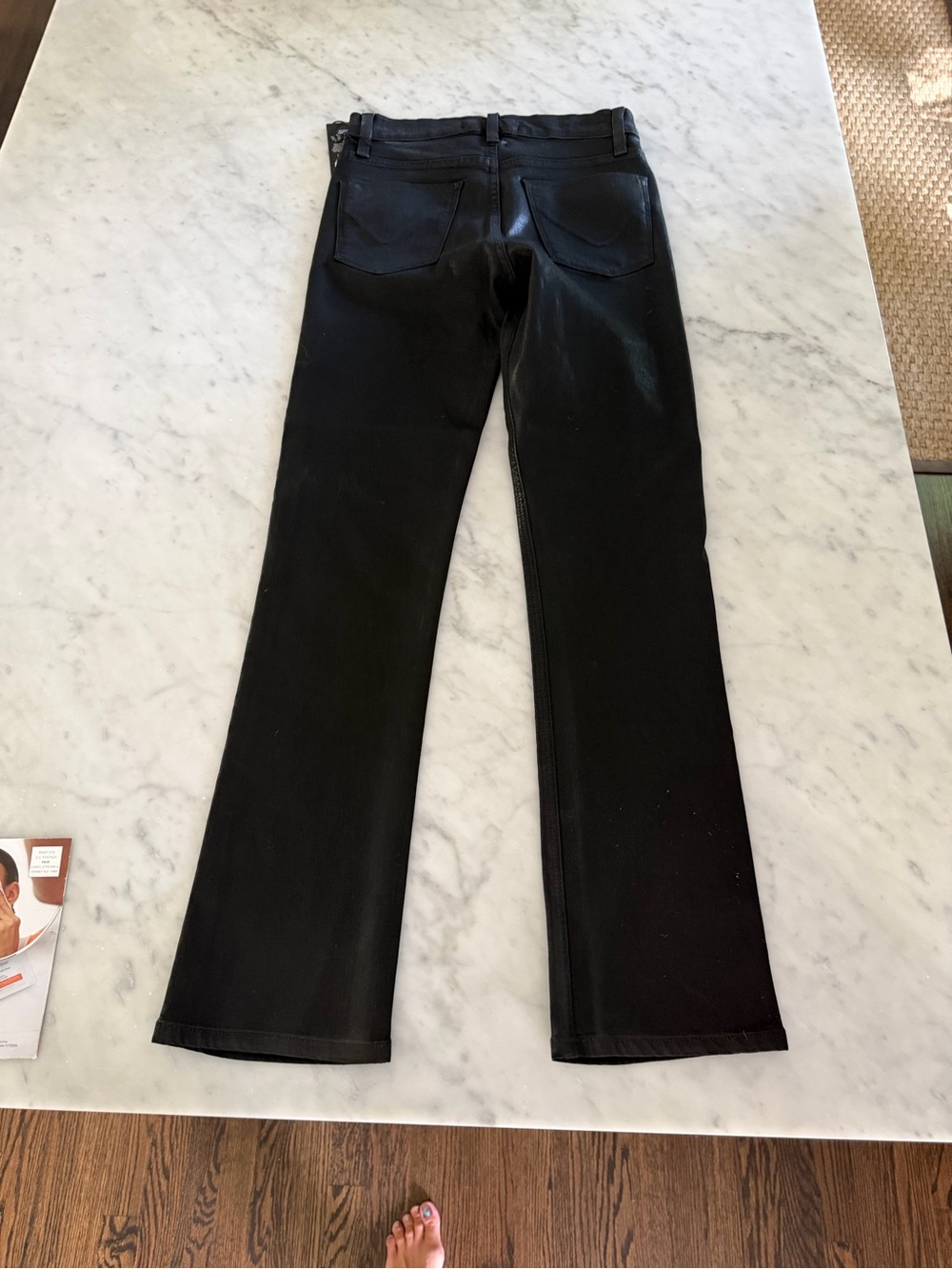 Hudson Jeans Barbara Coated High Waist Ankle Straight Leg Jeans - Women's - Picture 3 of 5